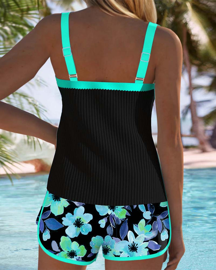 Valeria - Tankini Elegante con Short Floral