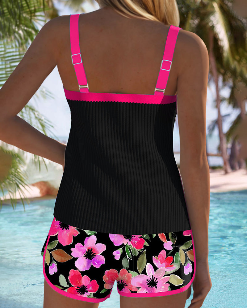 Valeria - Tankini Elegante con Short Floral