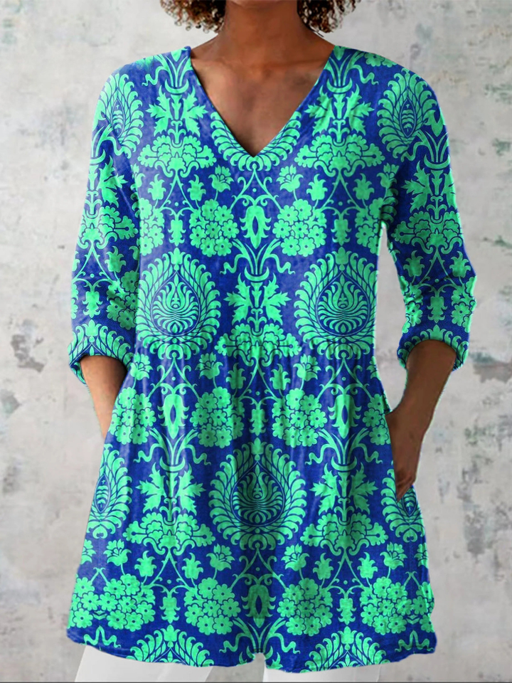 Beatrix | Blusa larga con escote en V