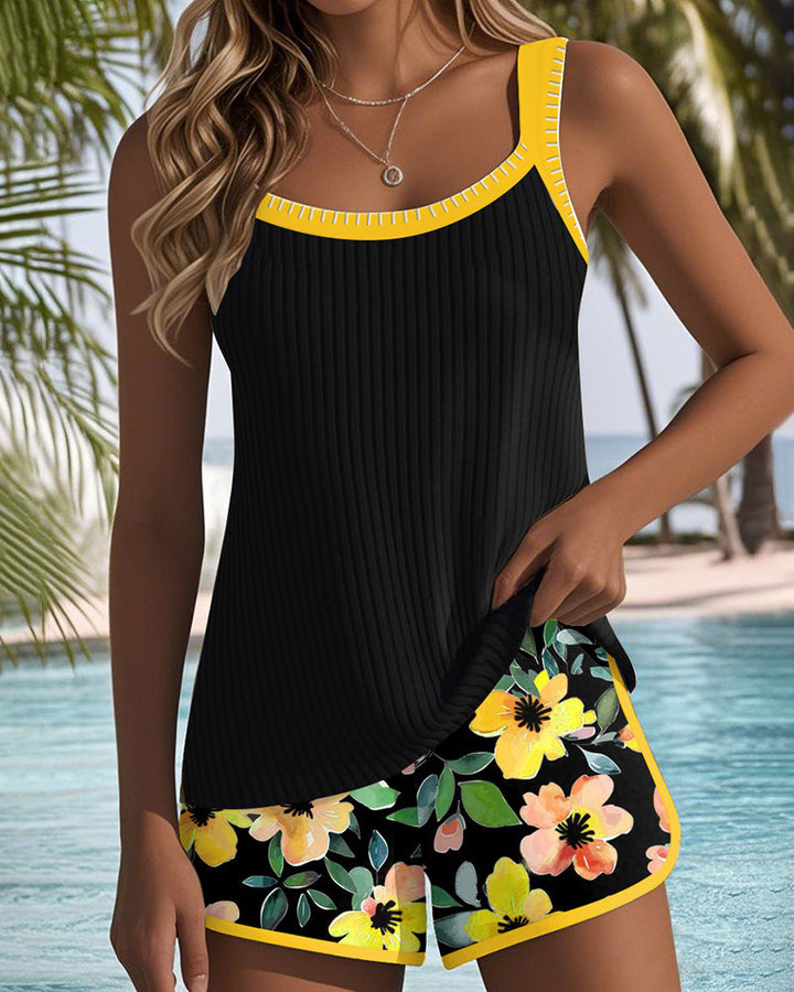 Valeria - Tankini Elegante con Short Floral
