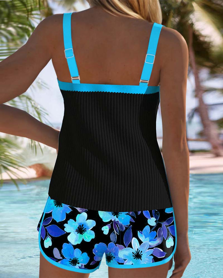 Valeria - Tankini Elegante con Short Floral