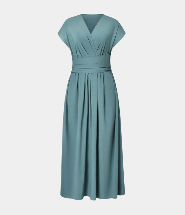 LYNN - Elegante Vestido Cruzado con Cintura Alta
