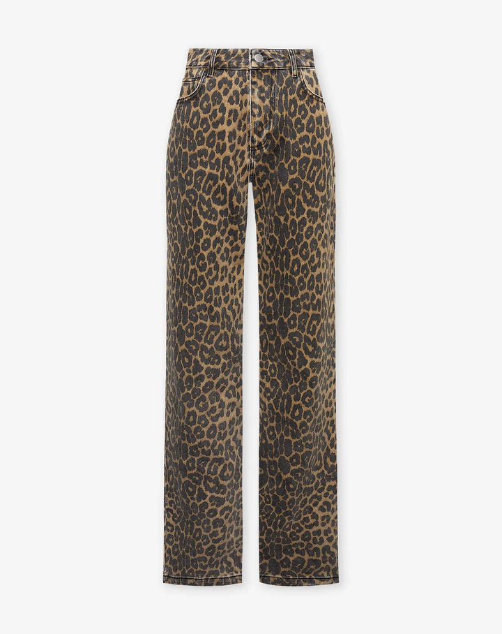 Sara | Vaqueros Leopardo de Tiro Alto
