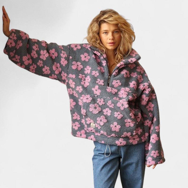 Zala – Camiseta boho cómoda con estampado floral
