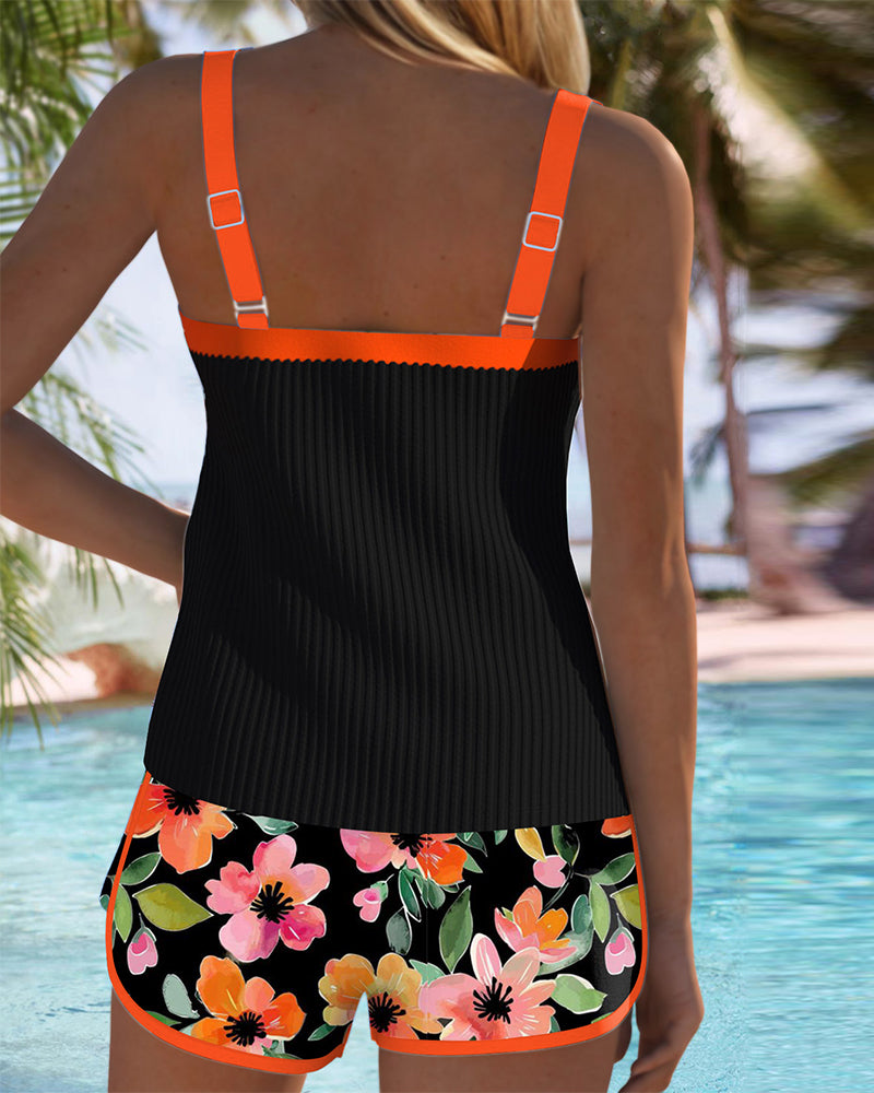 Valeria - Tankini Elegante con Short Floral
