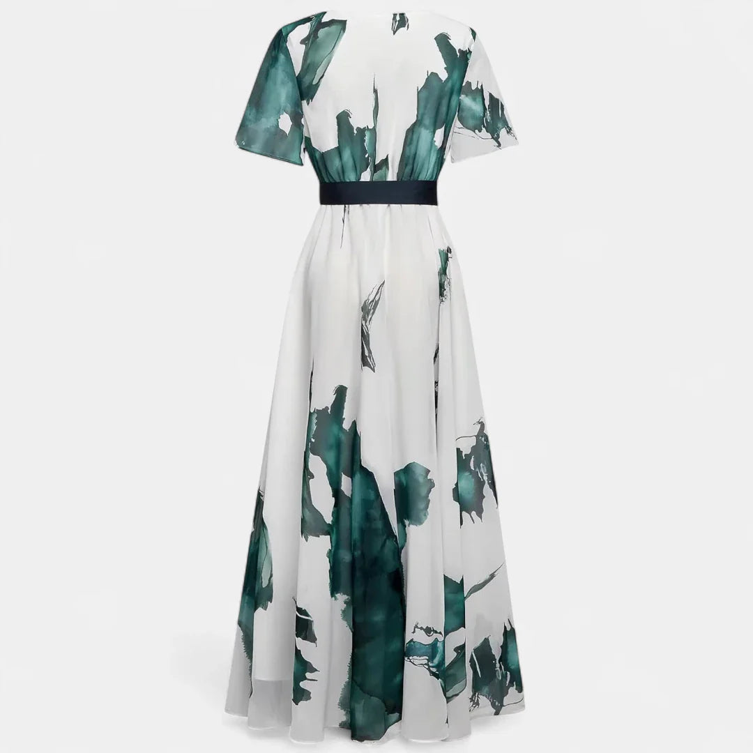 Nayla™ | Vestido Largo Acuarela de Ensueño