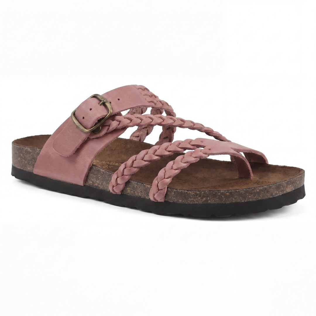 Elegantes sandalias tejidas